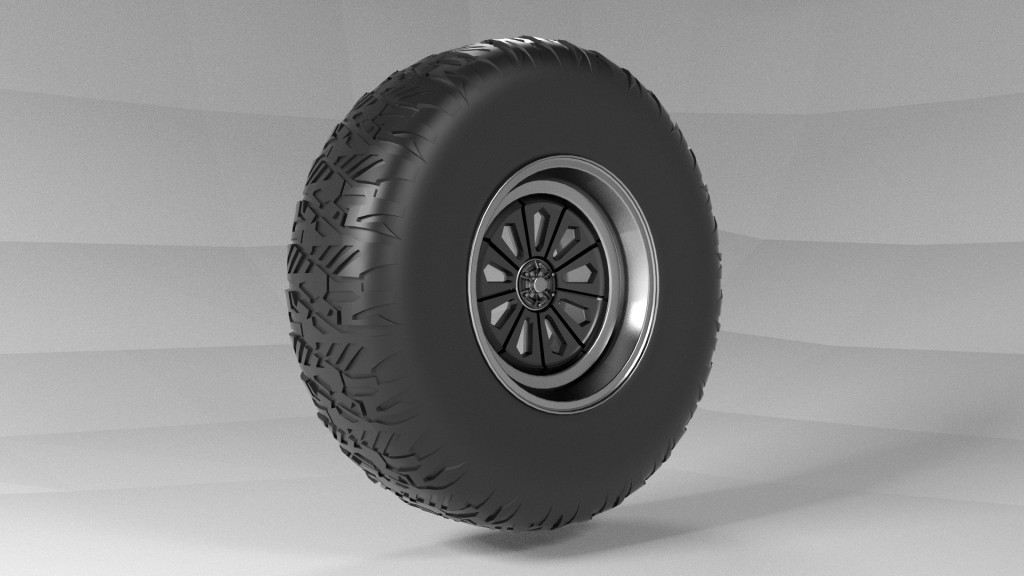 Tyre - Four wheel tyre with rim - 4WD Tire preview image 1